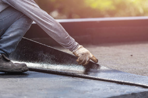 Professional Basement Waterproofing technician working in Quinton, AL